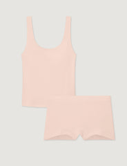 Women's Cotton Pointelle Tank & Boyshort Set