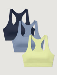 Low Impact Racerback Sports Bra (3-Pack)