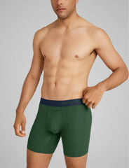 Cool Cotton Mid-Length Boxer Brief 6"