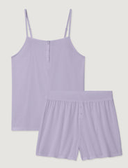 Women's Second Skin Luxe Rib Cami & Short Set