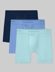 Second Skin Luxe Rib Mid-Length Boxer Brief 6" (3-Pack)