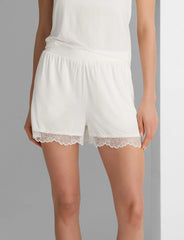 Women's Second Skin Luxe Rib Lace Short