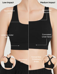Low Impact Racerback Sports Bra (3-Pack)