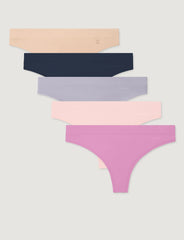 Women's Cool Cotton Thong (5-Pack)
