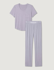 Women's Second Skin Sleep Pocket Tee & Pant Set