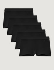 Women's Second Skin Luxe Rib Boyshort (5-Pack)