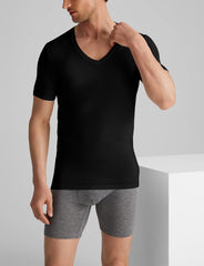 Second Skin Deep V-Neck Stay-Tucked Undershirt (3-Pack)