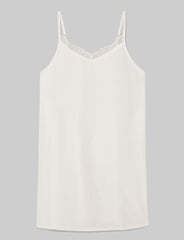 Women's Second Skin Luxe Rib Lace Chemise