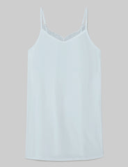 Women's Second Skin Luxe Rib Lace Chemise