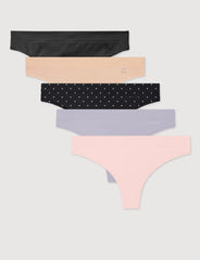Women's Cool Cotton Thong (5-Pack)