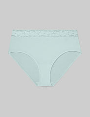 Women's Second Skin High Rise Brief, Lace Waist