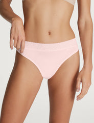 Women's Second Skin Thong, Lace Waist