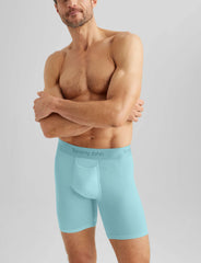 Second Skin Luxe Rib Mid-Length Boxer Brief 6"