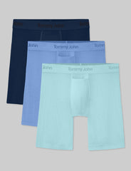 Second Skin Luxe Rib Boxer Brief 8" (3-Pack)