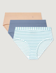 Women's Second Skin High Rise Brief (3-Pack)