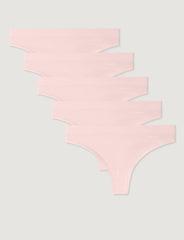 Women's Second Skin Thong (5-Pack)