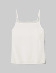 Women's Second Skin Luxe Rib Lace Cami