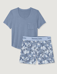 Women's Second Skin Sleep Pocket Tee & Short Set