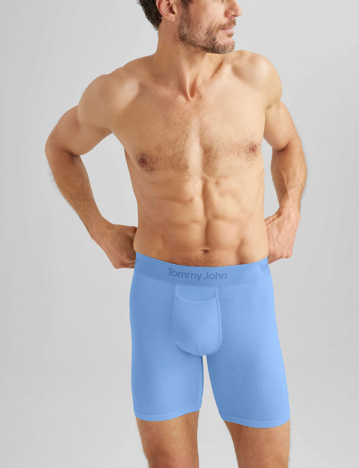 Second Skin Luxe Rib Mid-Length Boxer Brief 6"